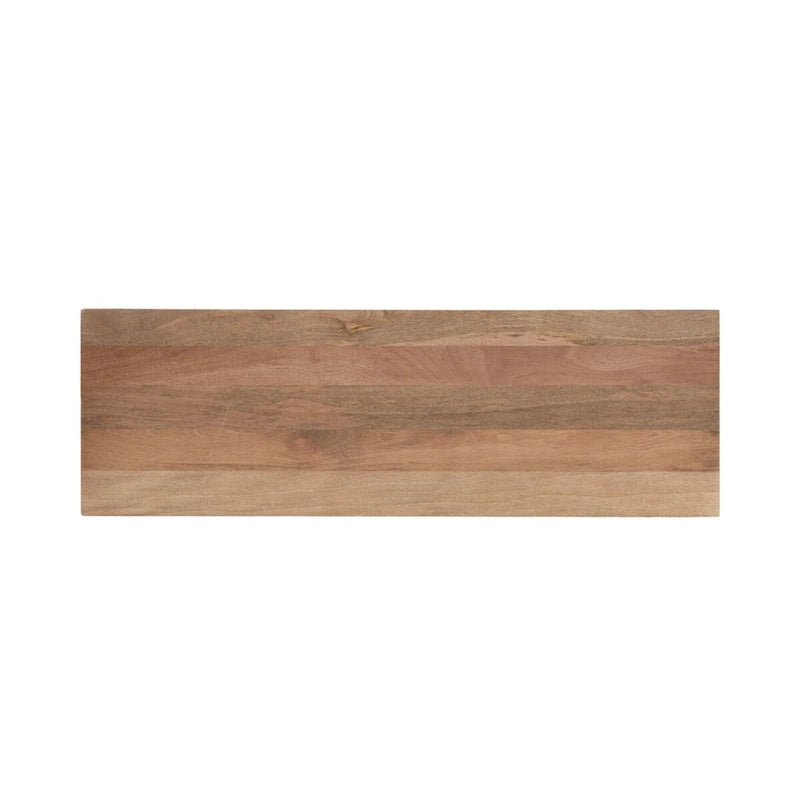 Solid Mango Wood Bench with Mid-Century Modern Design