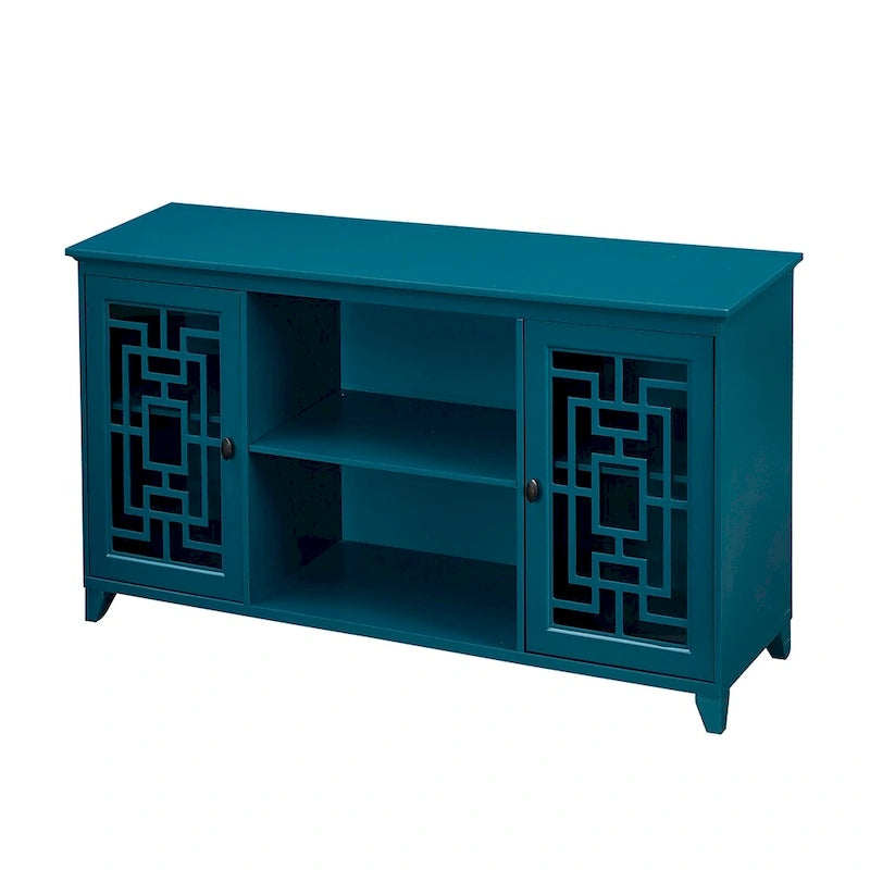 60" Sideboard Buffet Cabinet with Adjustable Shelves – Fits TVs Up to 65"