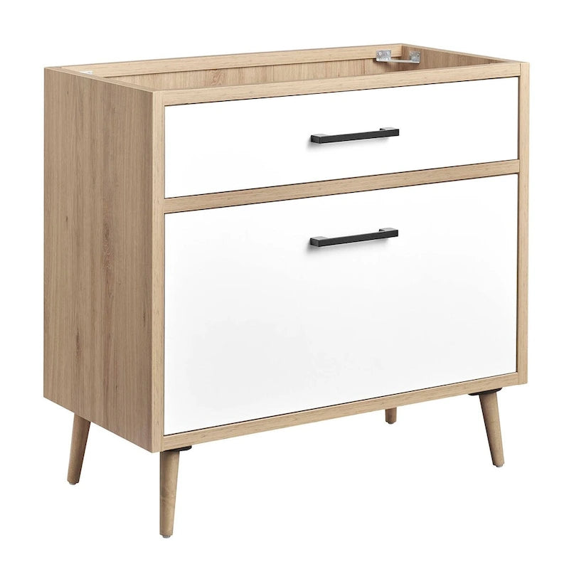 36" Bathroom Vanity Cabinet with Drawer and Rubberwood Legs